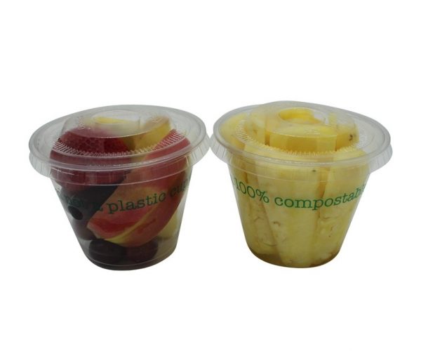 9oz/255ml Biodegradable Cup with Eco Message - PLA - Case of 1000