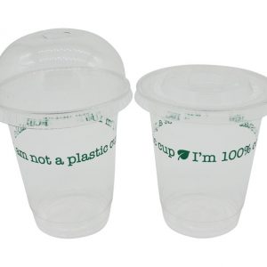 12oz/355ml Biodegradable Cup with Eco Message - PLA - Case of 1000