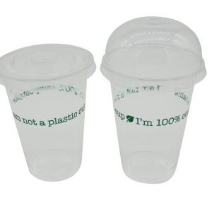 16oz/455ml Biodegradable Cup with Eco Message - PLA - Case of 1000