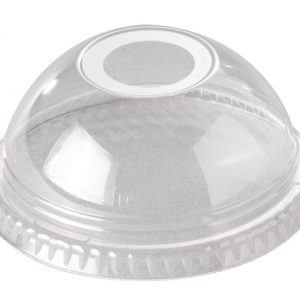 Domed Lid to fit 12oz/16oz/20oz cups (with straw hole) - PLA - Case of 1000