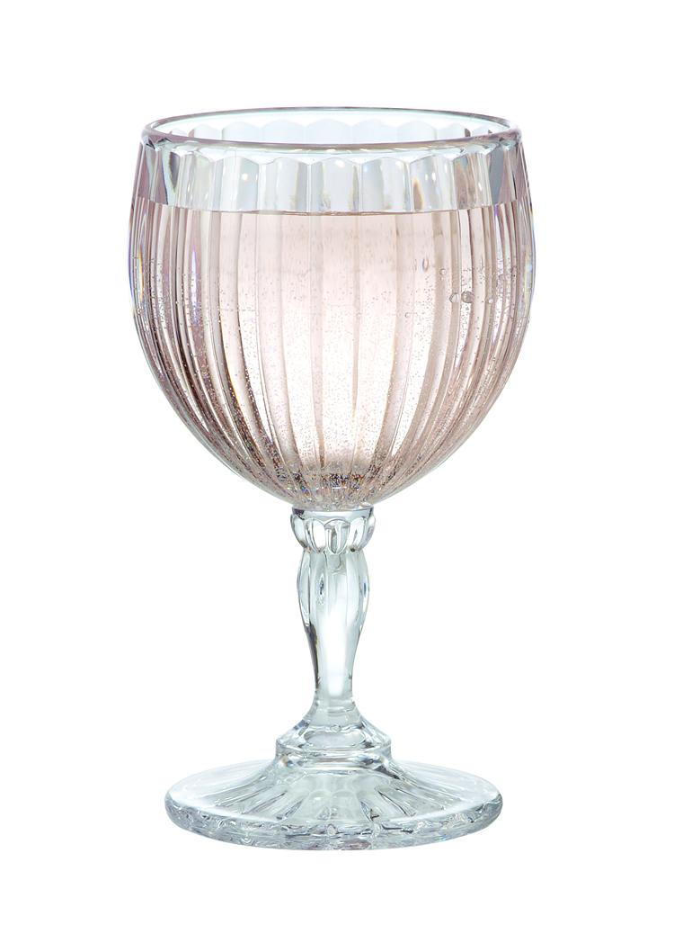 Fluted Wine Goblet x6 Posh Plastics