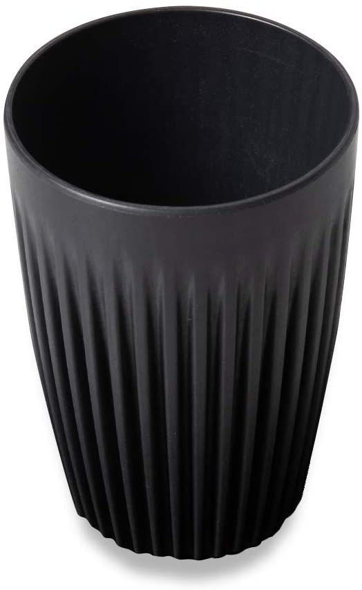 Huskee 12oz Cup and Lid - Charcoal or Natural Colour