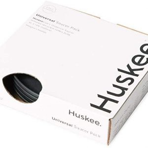 Huskee Universal Size Saucer - Charcoal or Natural Colour x4
