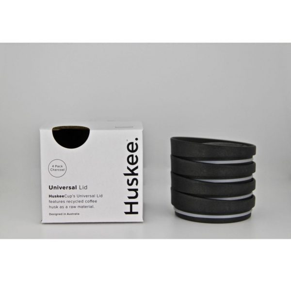 Huskee Universal Size Lid - Charcoal or Natural Colour x4