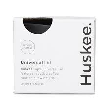 Huskee Universal Size Lid - Charcoal or Natural Colour x4