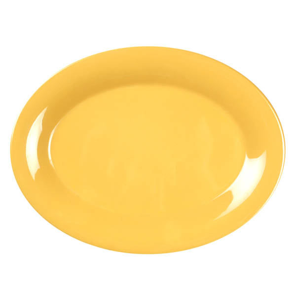 12" Melamine Oval Dinner Plate x12