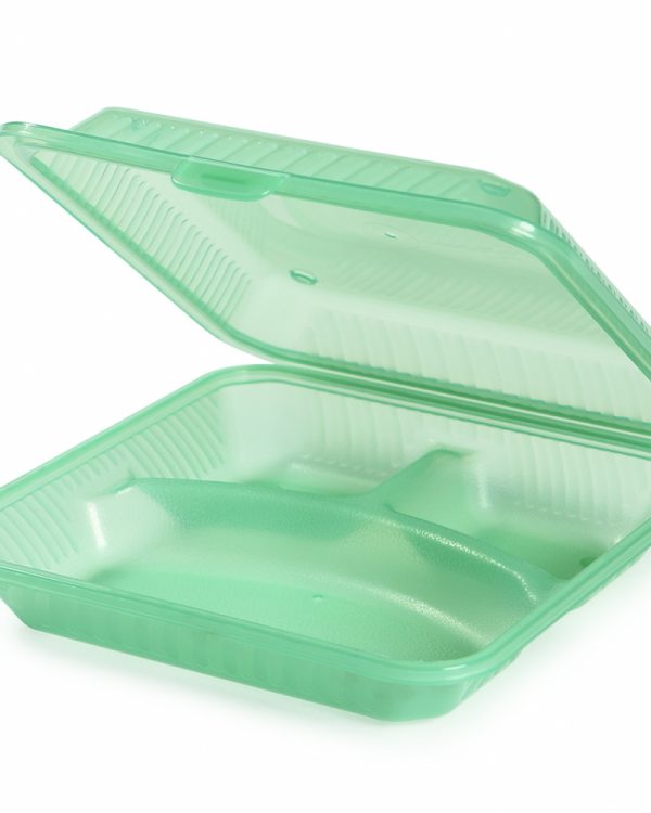 3 Compartment Shallow Container x12
