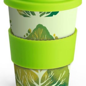 12oz Patterned Rice Husk Cups x6